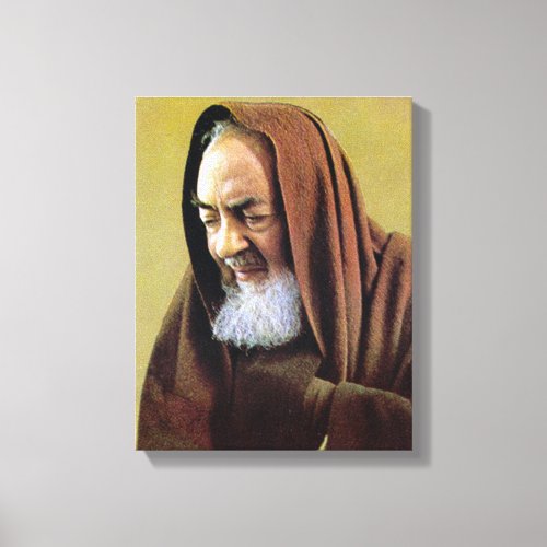 St Padre Pio of Pietrelcina Canvas Print