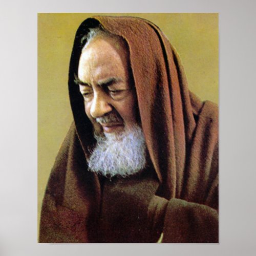 St Padre Pio of Pietrelcina Poster