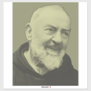 St. Padre Pio of Pietrelcina The Seraphic Priest Sticker