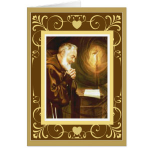 St. Padre Pio Priest Crucifix Altar Cards