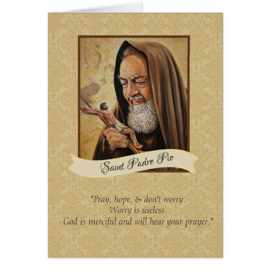 St. Padre Pio Priest & Stigmatist Cards (Front)