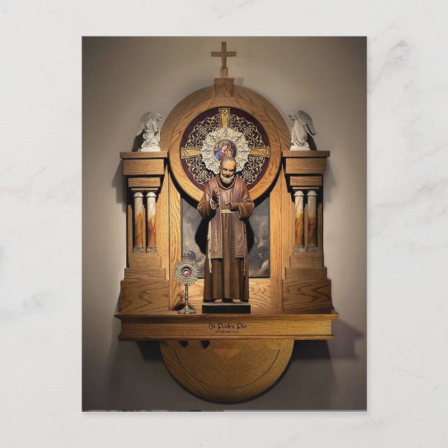 St. Padre Pio Shrine, Kenosha, Wi Postcard (Front)