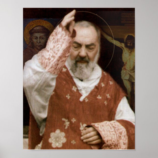 St.Padre Pio's Blessing. Poster (Front)