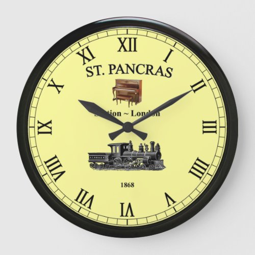 St Pancras StationLondon EnglandUpright Piano Large Clock