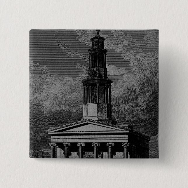 St. Pancrass Church, West Front Button (Front)