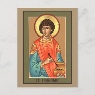 St. Panteleimon Prayer Card