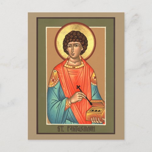 St Panteleimon Prayer Card