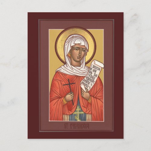St Paraskeva Prayer Card