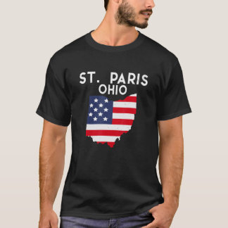 St. Paris Ohio USA State America Travel Ohioan T-Shirt