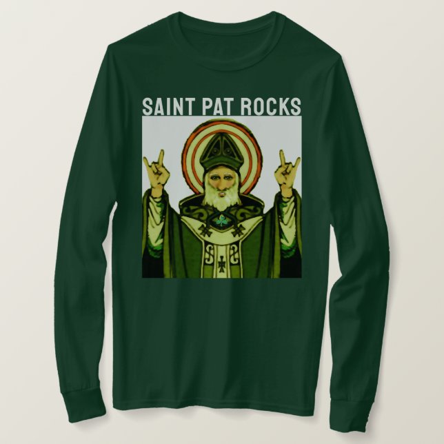 St. Pat Rocks T-Shirt (Design Front)