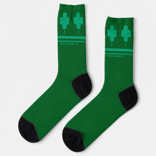 St. Pat’s Day Golf Clover Crew Socks