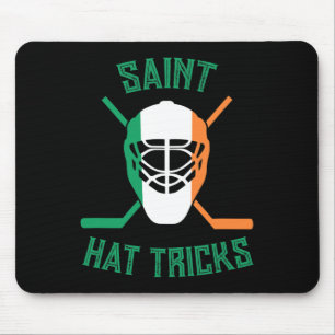 St Patrick#39;s Day Saint Hat Tricks Irish Flag Fu Mouse Pad
