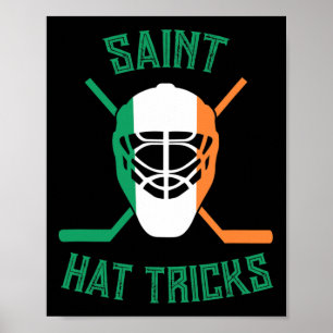 St Patrick#39;s Day Saint Hat Tricks Irish Flag Fu Poster