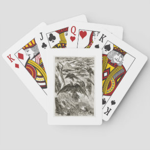 St. Patrick and the demon birds, from 'The Trias T Poker Cards