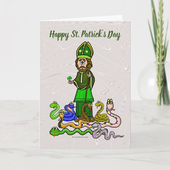 St. Patrick And The Snakes Customize Card (Front)