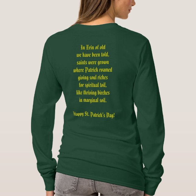 St. Patrick Birch Tree T-Shirt (Back)