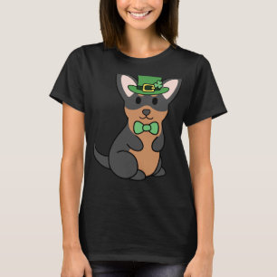 St Patrick Black And Tan Chihuahua T-Shirt