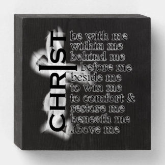 St Patrick Breastplate prayer Wooden Box Sign
