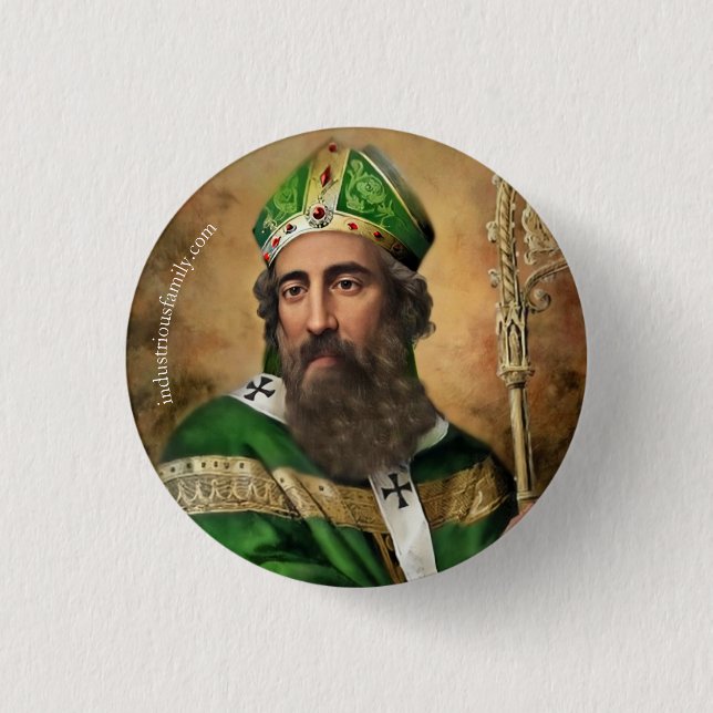 St. Patrick Button Pin (Front)