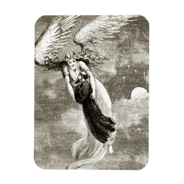 St. Patrick carried to Rome by the angel, from 'Th Magnet (Vertical)