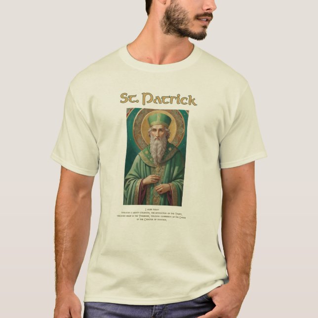 St Patrick Catholic Prayer Tee (Front)