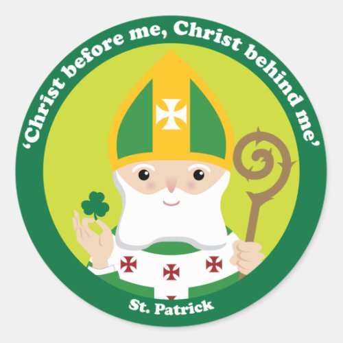 St Patrick Classic Round Sticker