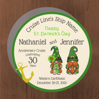 St Patrick Couple Anniversary Cruise Door Magnet