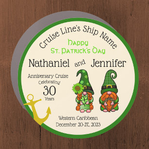 St Patrick Couple Anniversary Cruise Door Magnet
