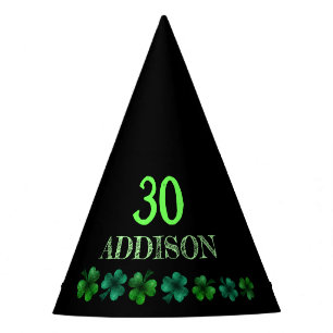 St Patrick Day Birthday Lets party shamrock Hat