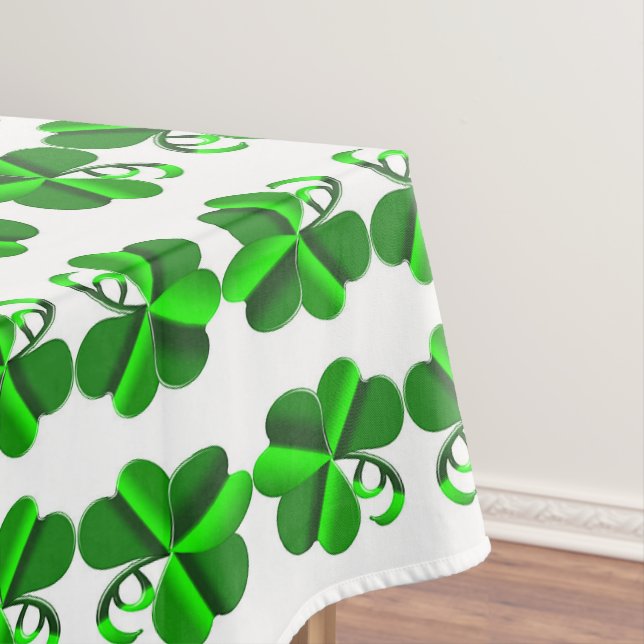 St Patrick Day. Clover pattern Tablecloth (In Situ)