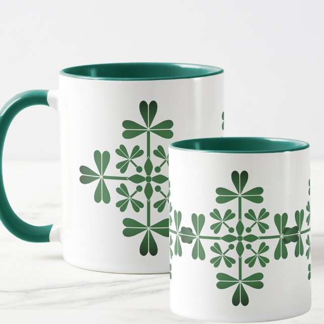 St. Patrick Day Irish Green Shamrocks Mug (Creator Uploaded)