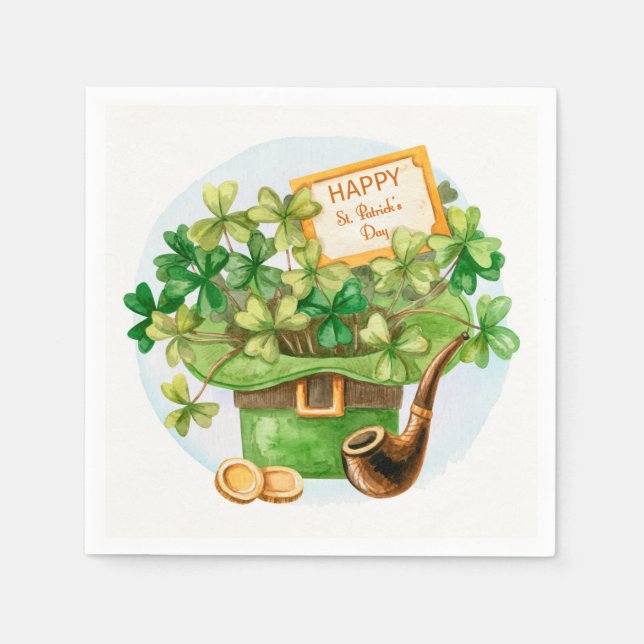 St Patrick Day  Napkins (Front)