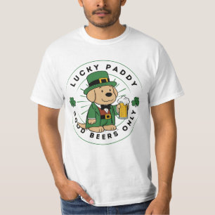 St. Patrick Days Labrador Leprechaun Lucky Paddy T-Shirt