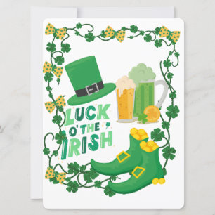 ST PATRICK DESIGN HOLIDAY CARD