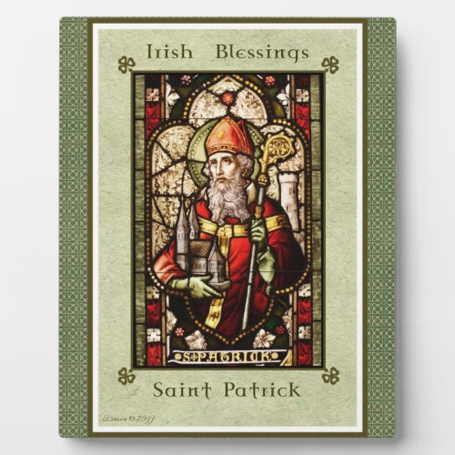 St Patrick Easel Art Plaque