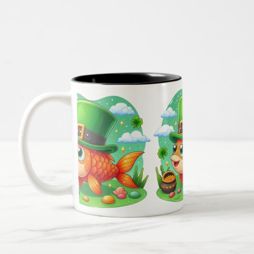 st patrick fish mug