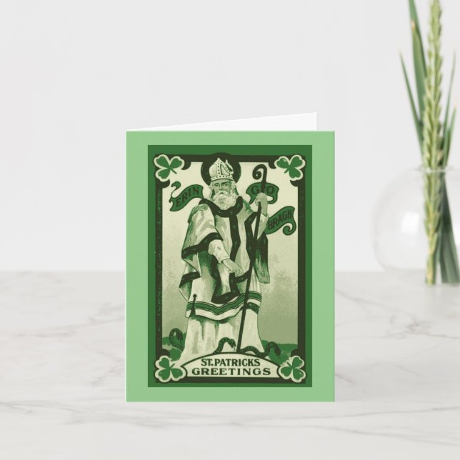 St. Patrick Folded Holiday Card (Front)