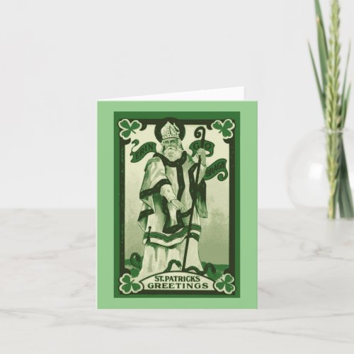 St Patrick Folded Holiday Card