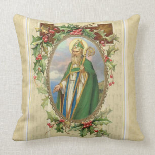 St. Patrick Irish Christmas Blessing Prayer Throw Pillow
