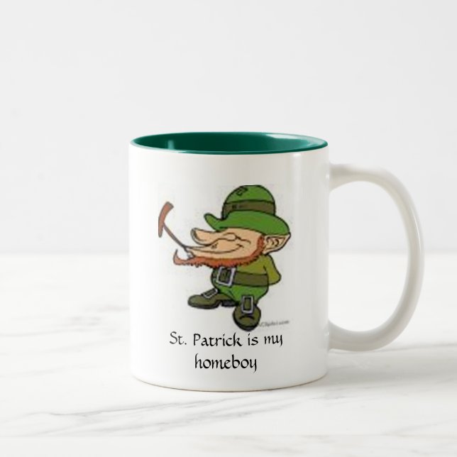 St. Patrick is my homeboy Two-Tone Coffee Mug (Right)