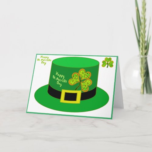 St Patrick Leprechaun Card Party Hat pdf
