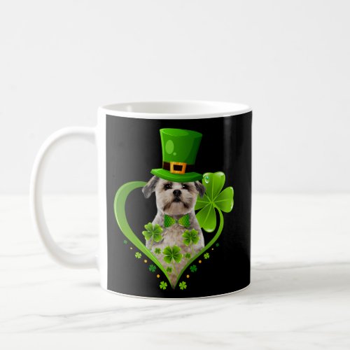 St Patrick Leprechaun Shih Tzu Dog Shamrock Coffee Mug