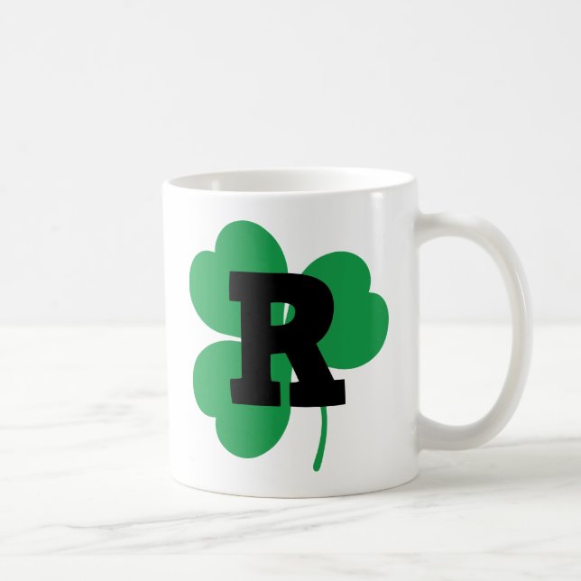 St Patrick Letter R Alphabet Coffee Mug (Right)