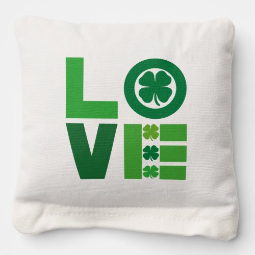 St Patrick Love Cornhole Bags
