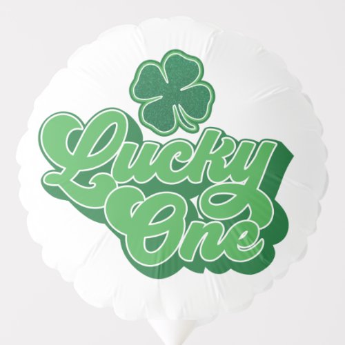 St Patrick Lucky One First Birthday Balloon