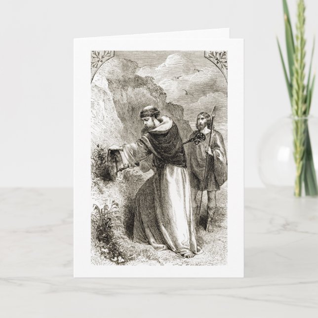 St. Patrick marking Connal's shield with the Cross Card (Front)