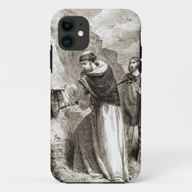 St. Patrick marking Connal's shield with the Cross Case-Mate iPhone Case (Back)