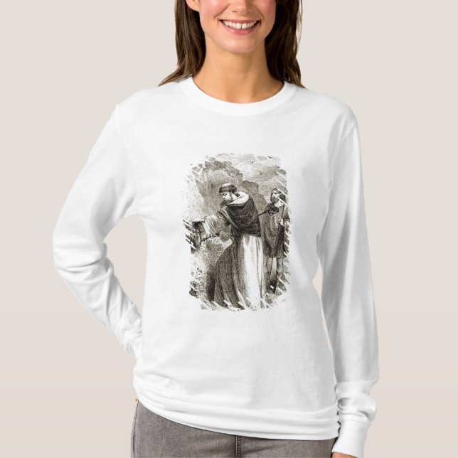 St. Patrick marking Connal's shield with the Cross T-Shirt (Front)