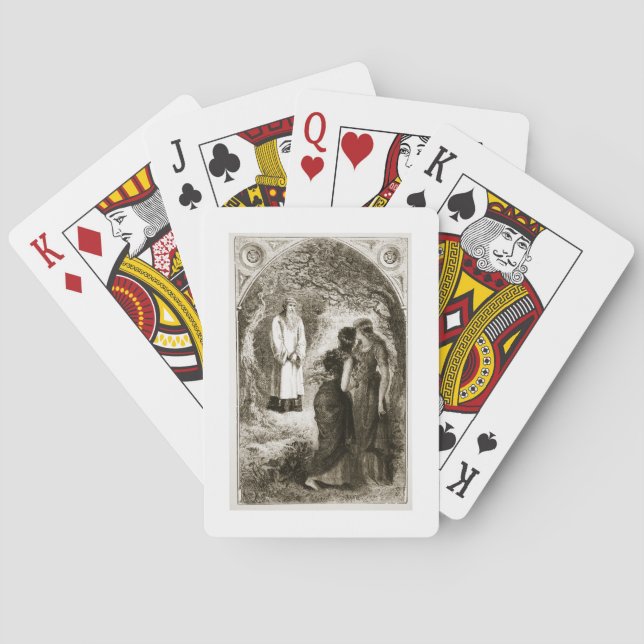 St. Patrick met by virgins in the wood of Fochlut, Poker Cards (Back)