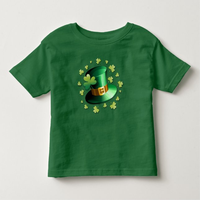 St Patrick Paddy Hat and Shamrock T-Shirt (Front)
